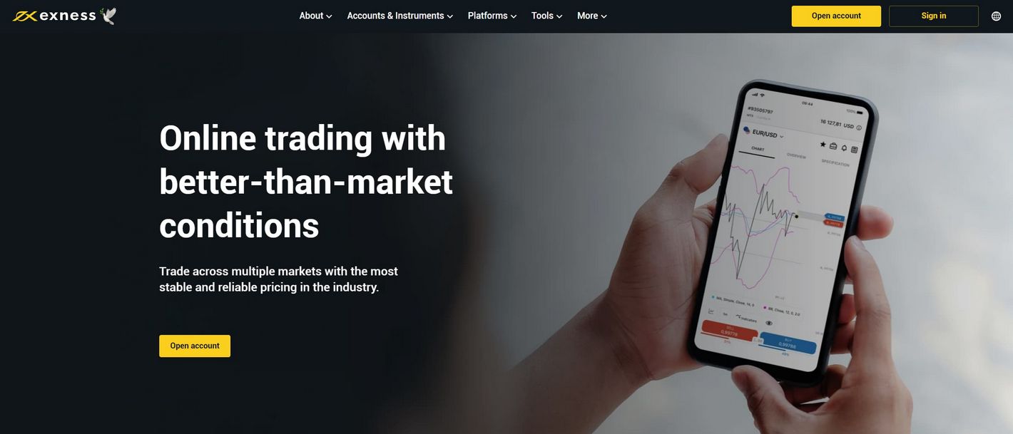 Exness Login & Signing up